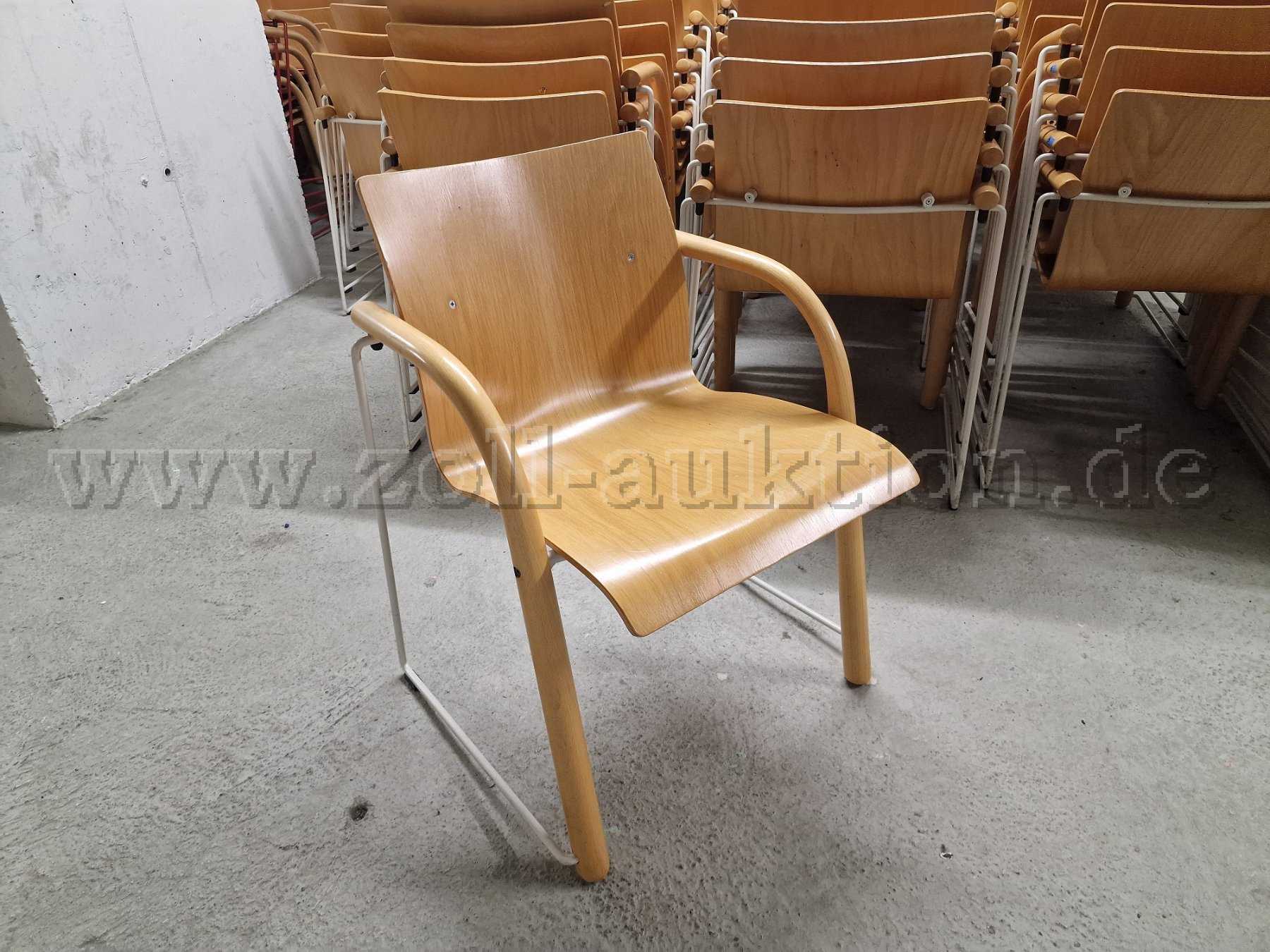 10 Stühle Thonet S320 weiss, stapelbar