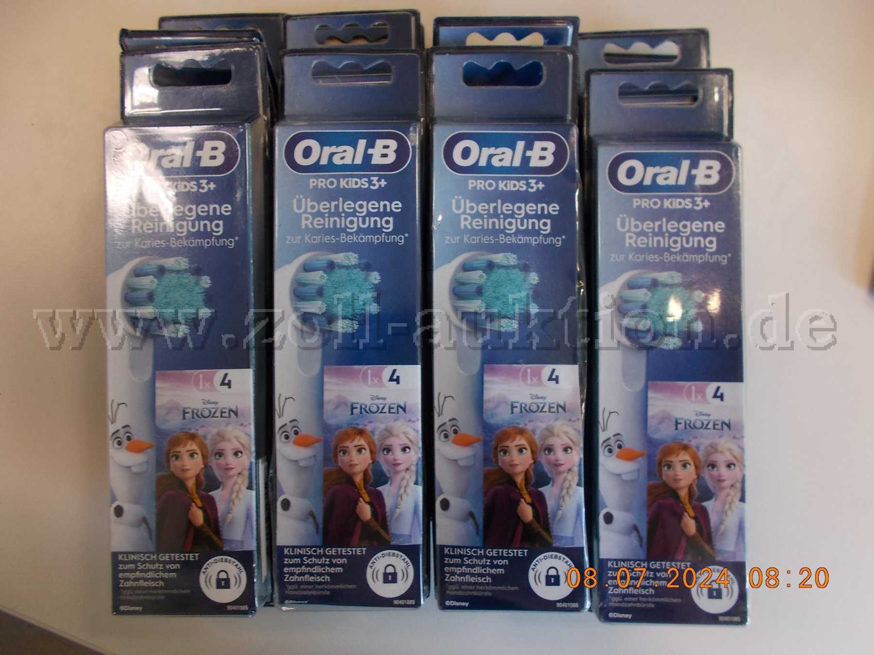 12x Oral-B Pro Kids Frozen Aufsteckbürsten für elektrische Zahnbürste