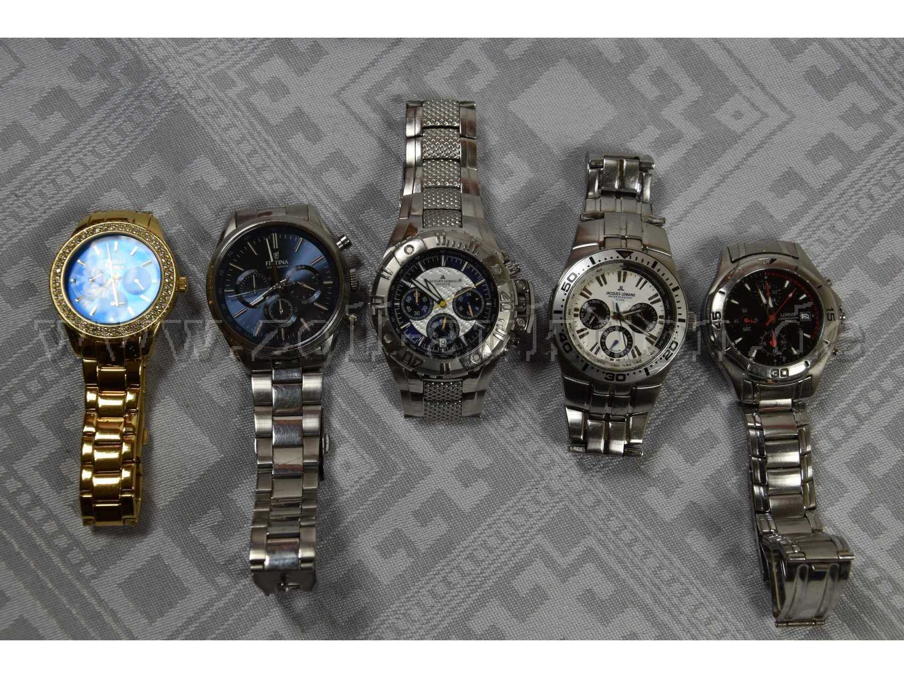 5 der Armbanduhren