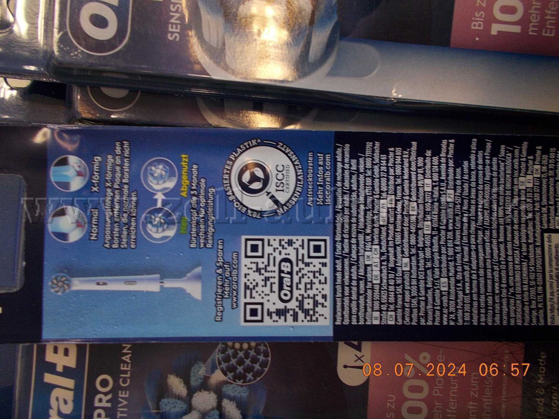 16x Packungen Oral-B Pro Sensitive Clean Aufsteckbürsten für elektrische Zahnbürste (4er Pack)