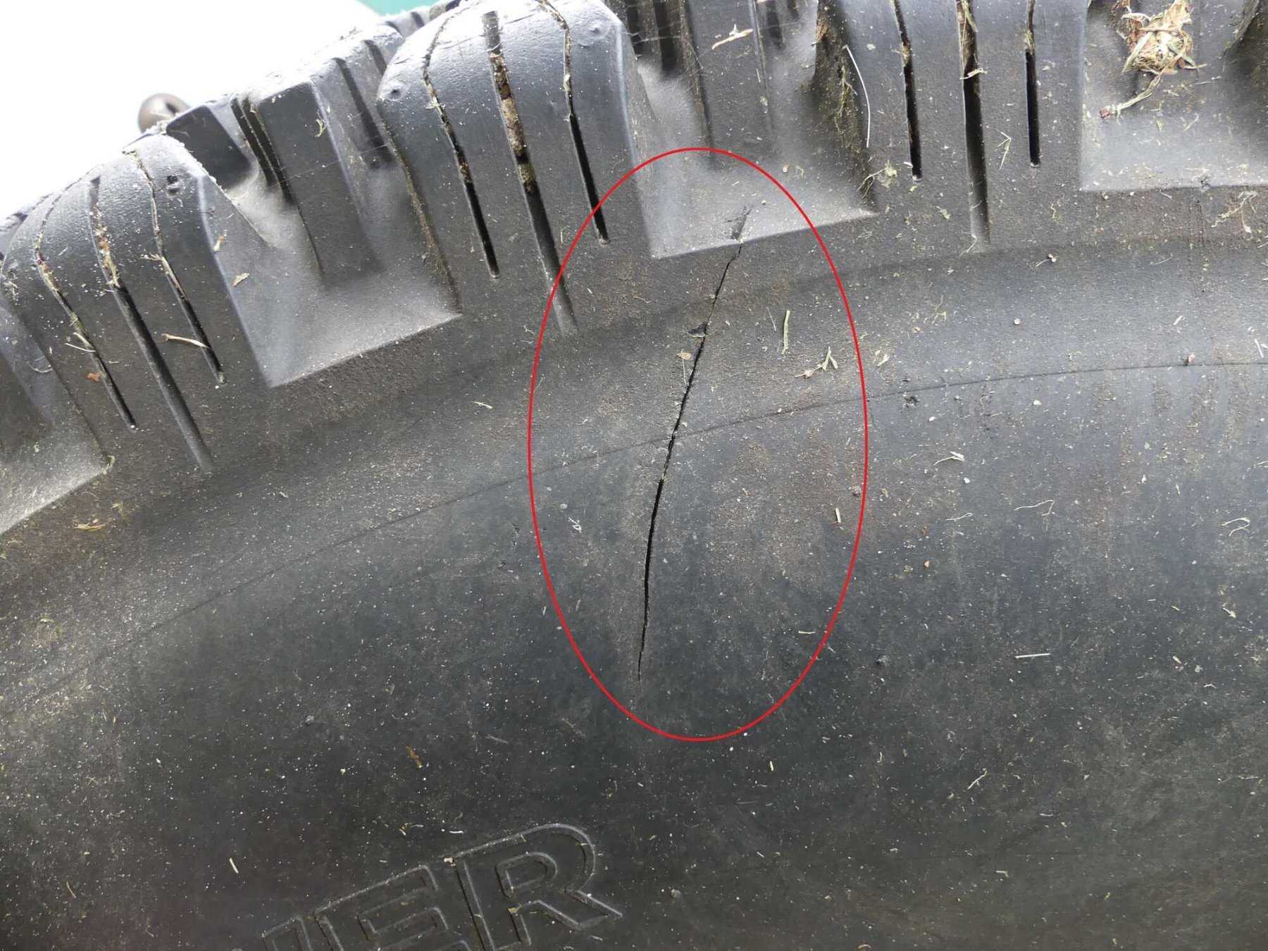 Beispiel-Schaden Reifen hinten rechts