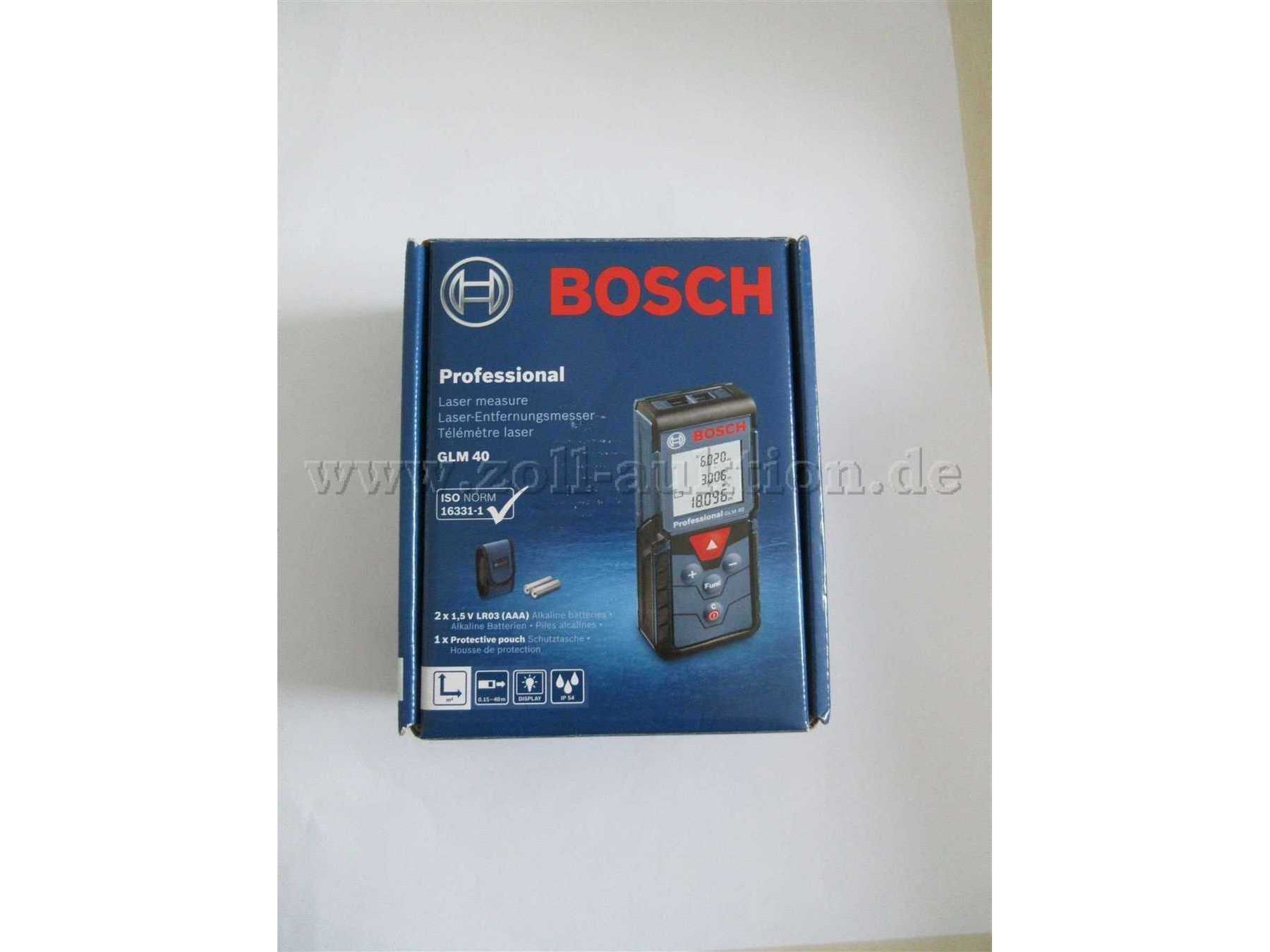 Bosch GLM40 Karton Vorderseite