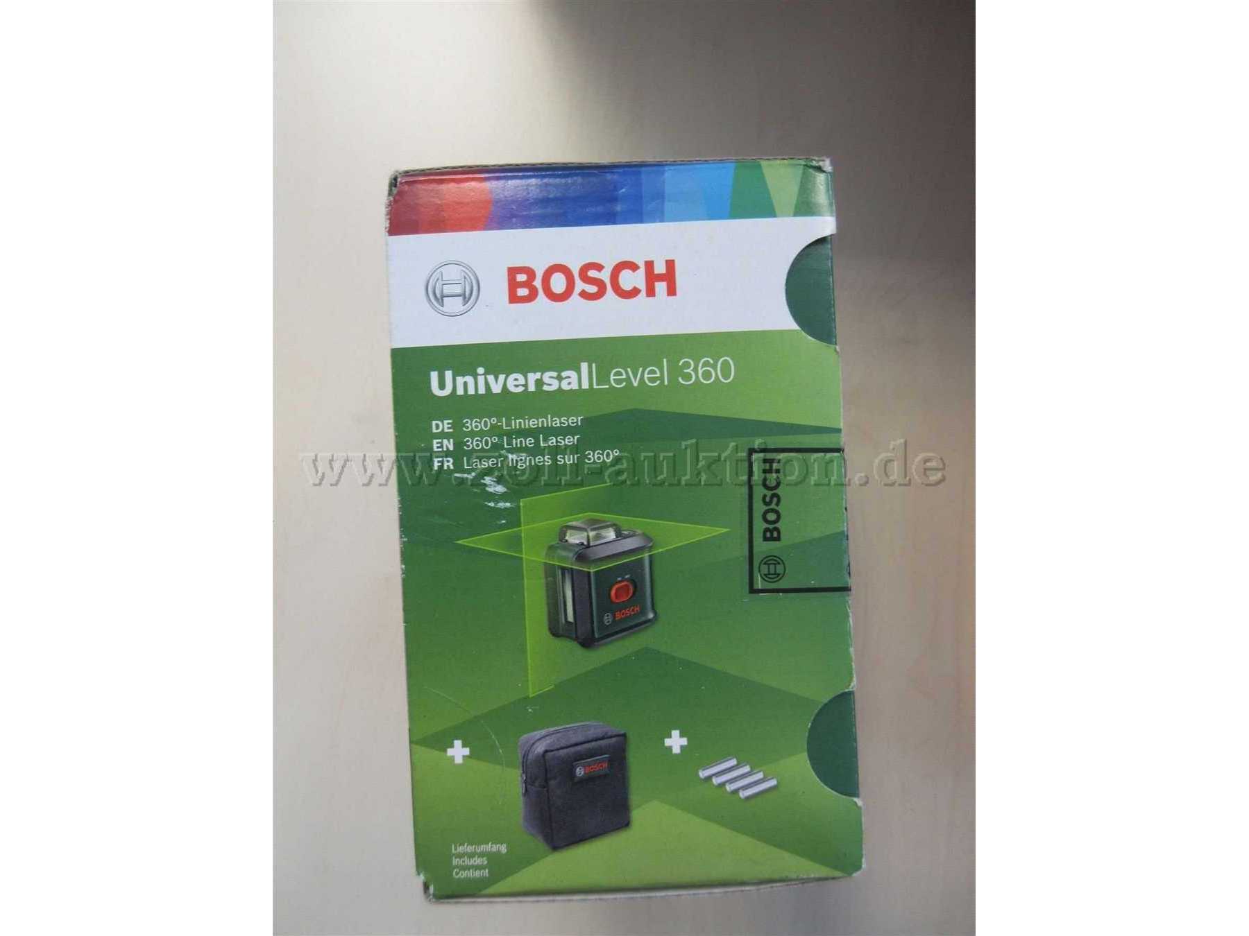 Bosch Level 360 Karton Seitenansicht