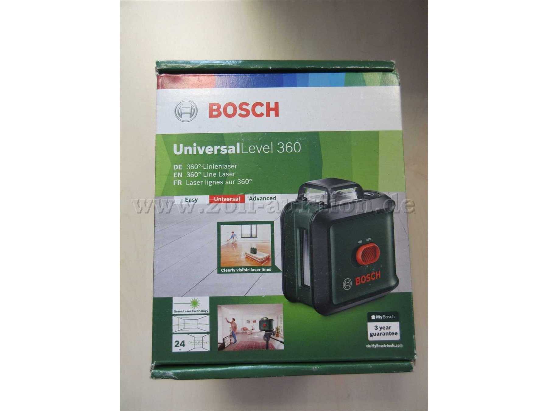 Bosch Level 360 Karton Vorderseite