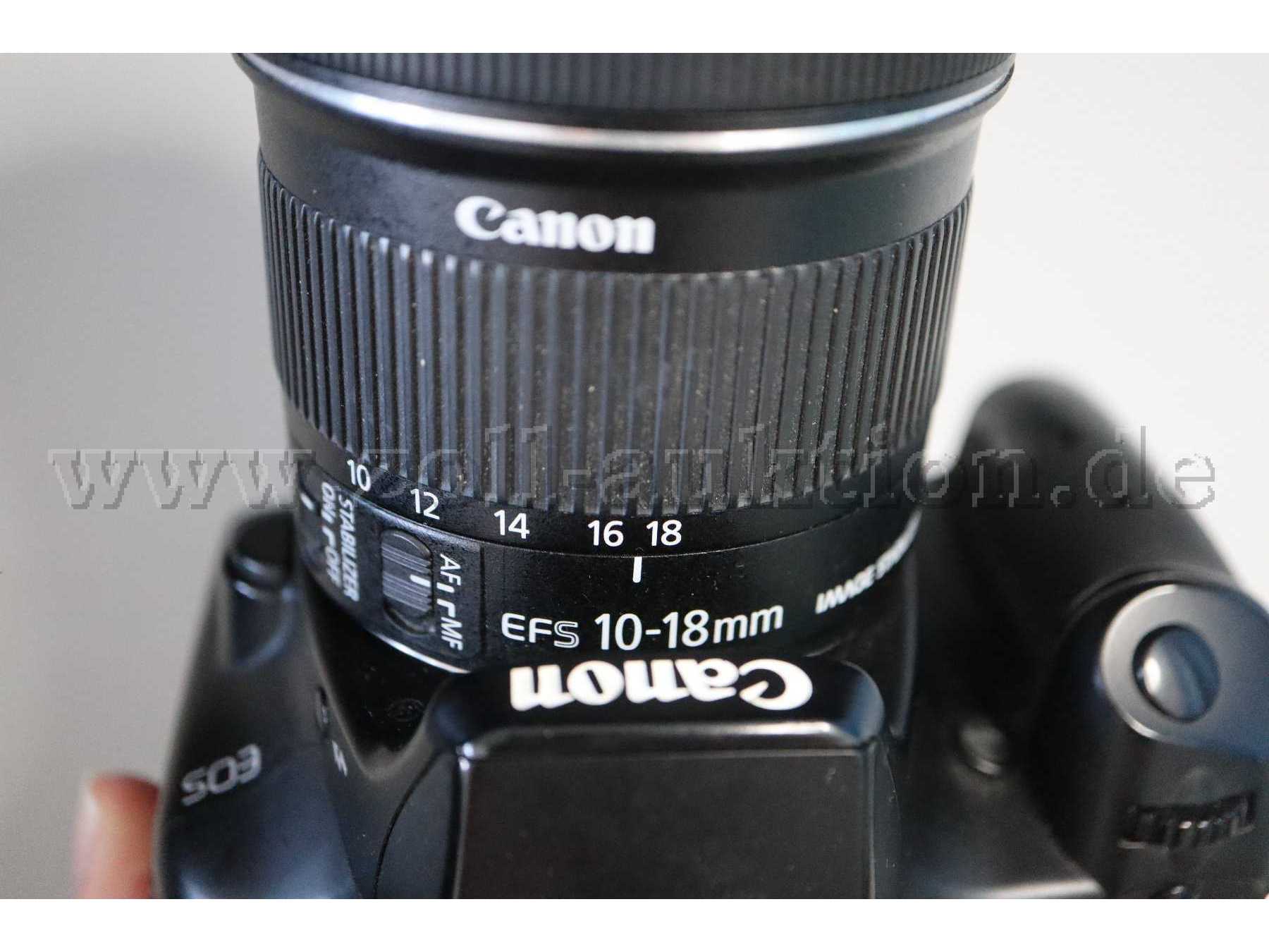 Canon EOS 1000D  Ansicht von oben