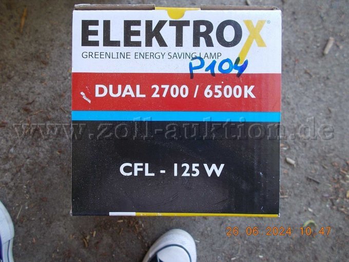 Elektrox Green Line Dual Energiesparlampen 2700/6500k CFL-125W