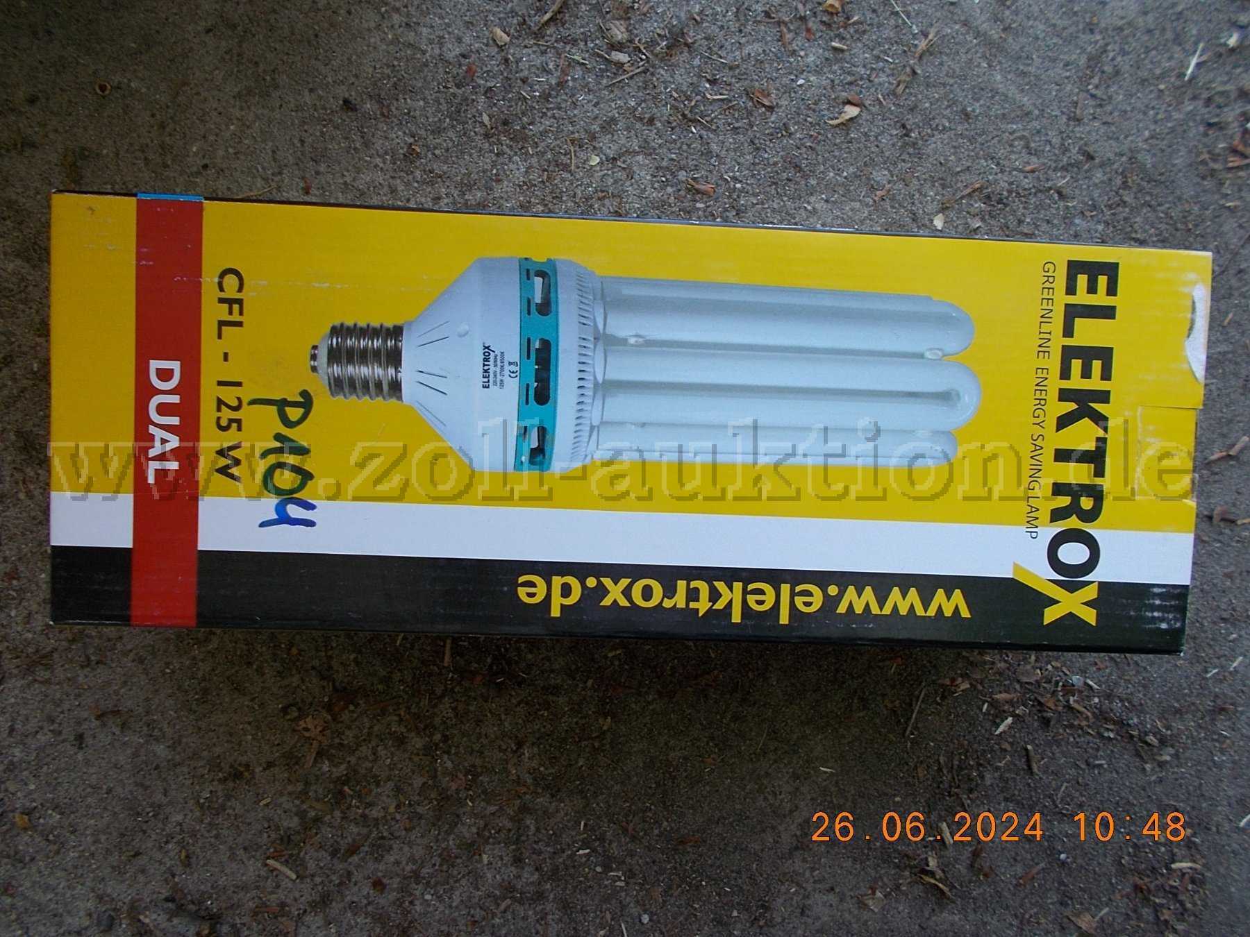 Elektrox Green Line Dual Energiesparlampen 2700/6500k CFL-125W