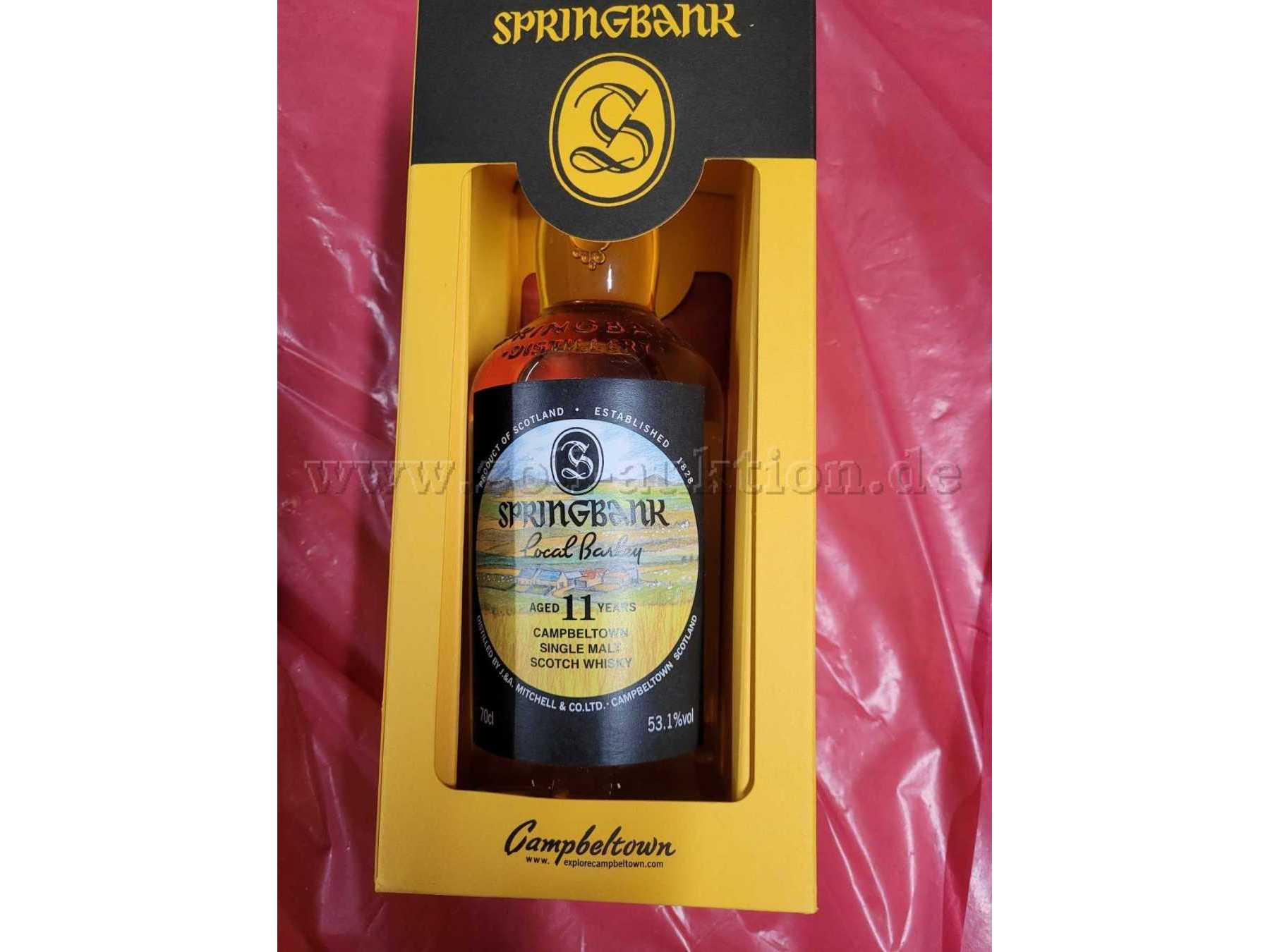 Ansicht Springbank Whiskey in Verpackung