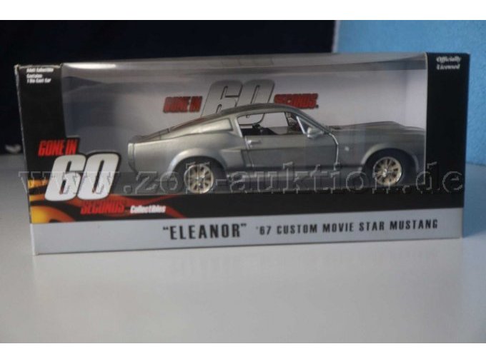 Greenlight Modellauto "Ford Mustang Eleanor 60 Seconds Edition" Gesamtansicht in OVP