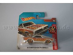 Hot Wheels Modellauto "´68 Plymouth Barracuda Formula S" Gesamtansicht in OVP