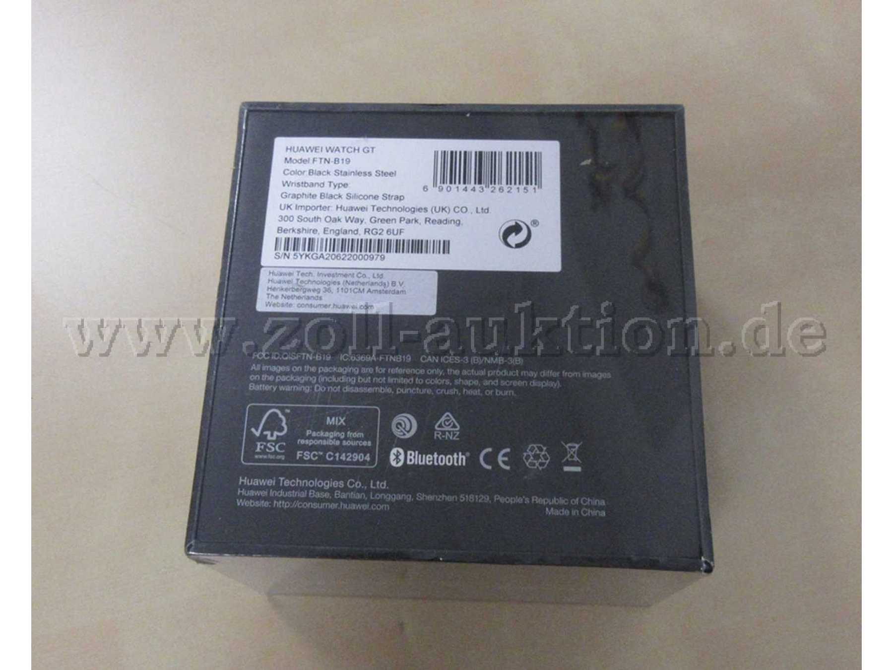 Huawei Watch GT 46mm Box mit Beschreibung