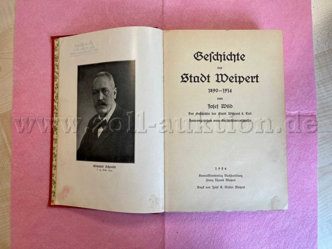 Titelseite Geschichte der Stadt Weipert