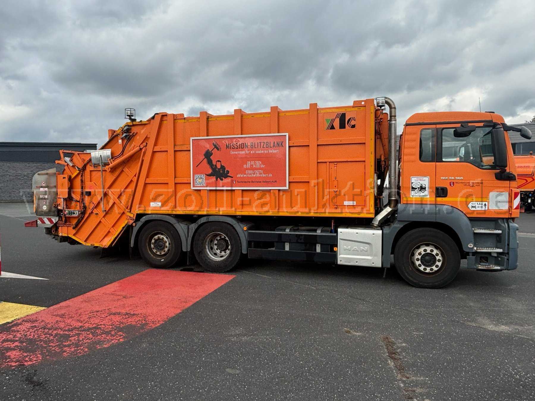 1 MAN TGS 28.360 LKW Müllwagen (Sperrmüll)