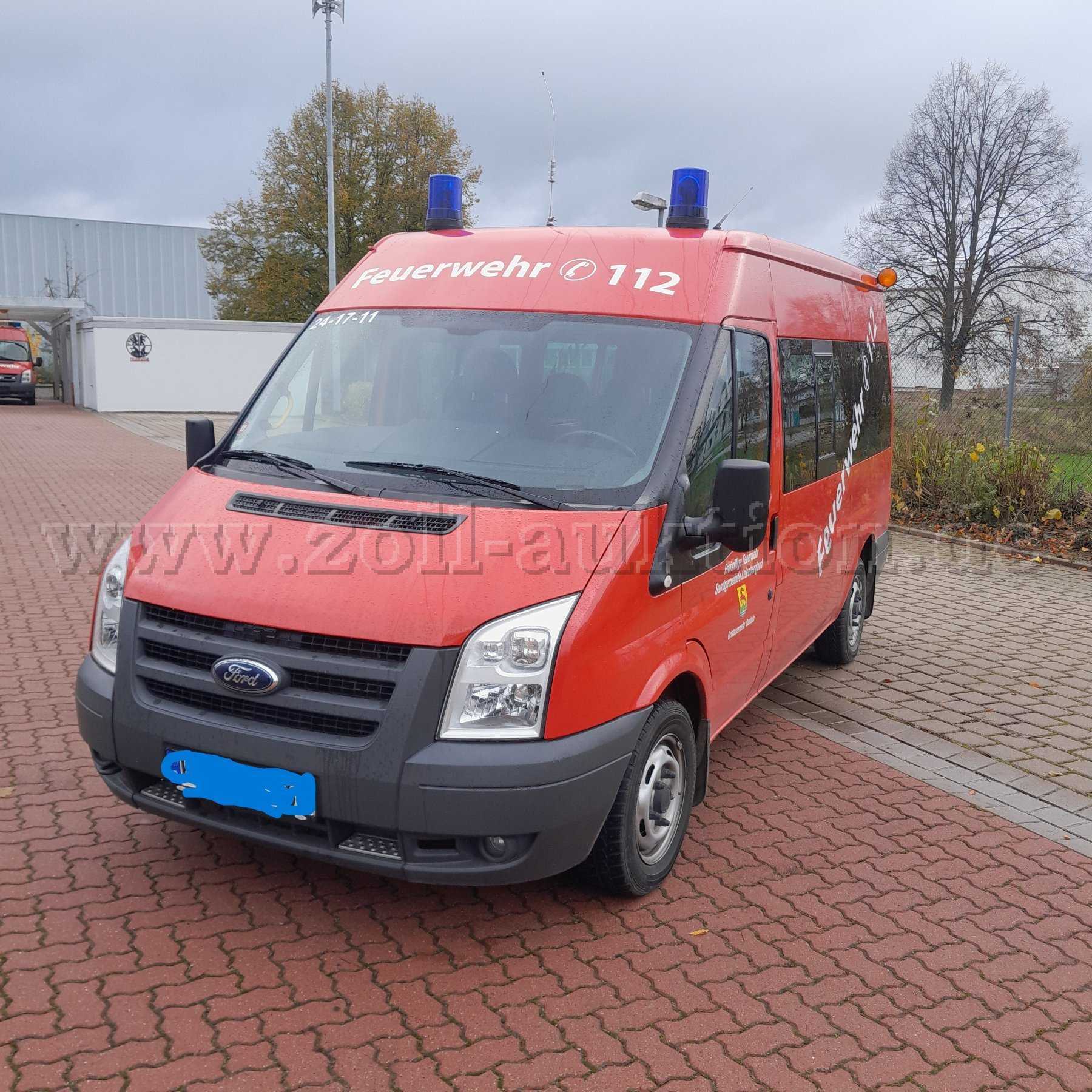 1 Mannschaftstransportfahrz. Feuerwehr  Ford Transit/ Tourneo