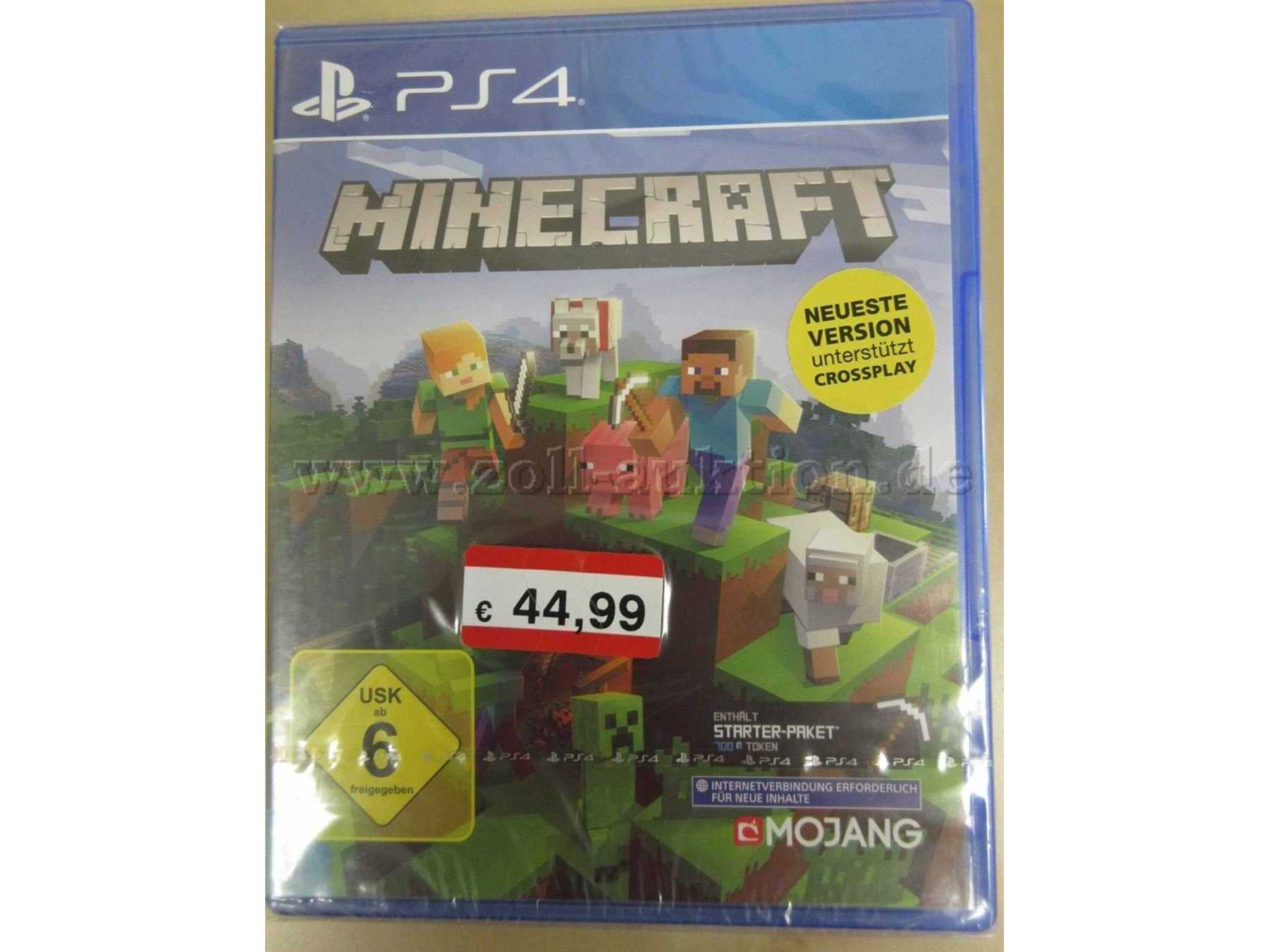 PS4 Minecraft Videospiel Vorderseite