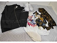 1 Paar Schuhe „Tommy Hilfiger“ & 4 Kleidungsstücke „Versace“ u.w. Marken