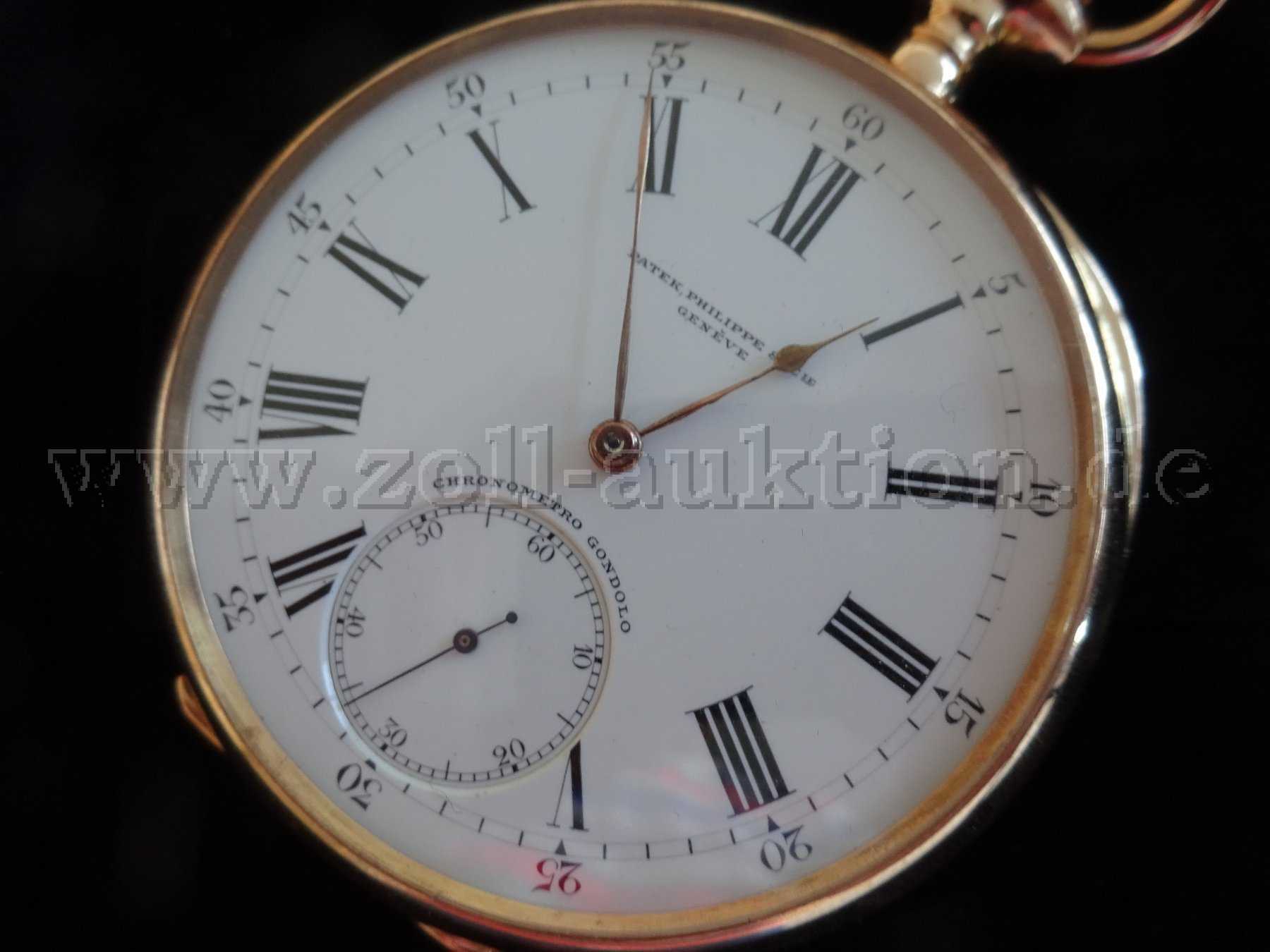 1 Taschenuhr Patek Philippe Gondolo, 750/-Rosegold