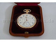 Taschenuhr Vacheron u. Constantin im offenen Etui von vorn