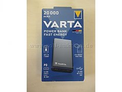 Varta Power Bank Fast Energy 20000 Vorderseite