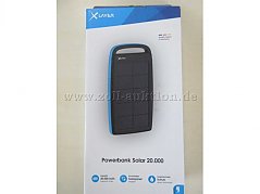 XLayer Powerbank Solar 20.000 Vorderseite