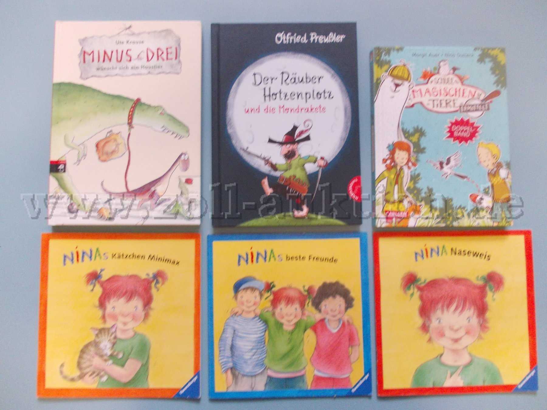 3 Bücher + 3 Hefte