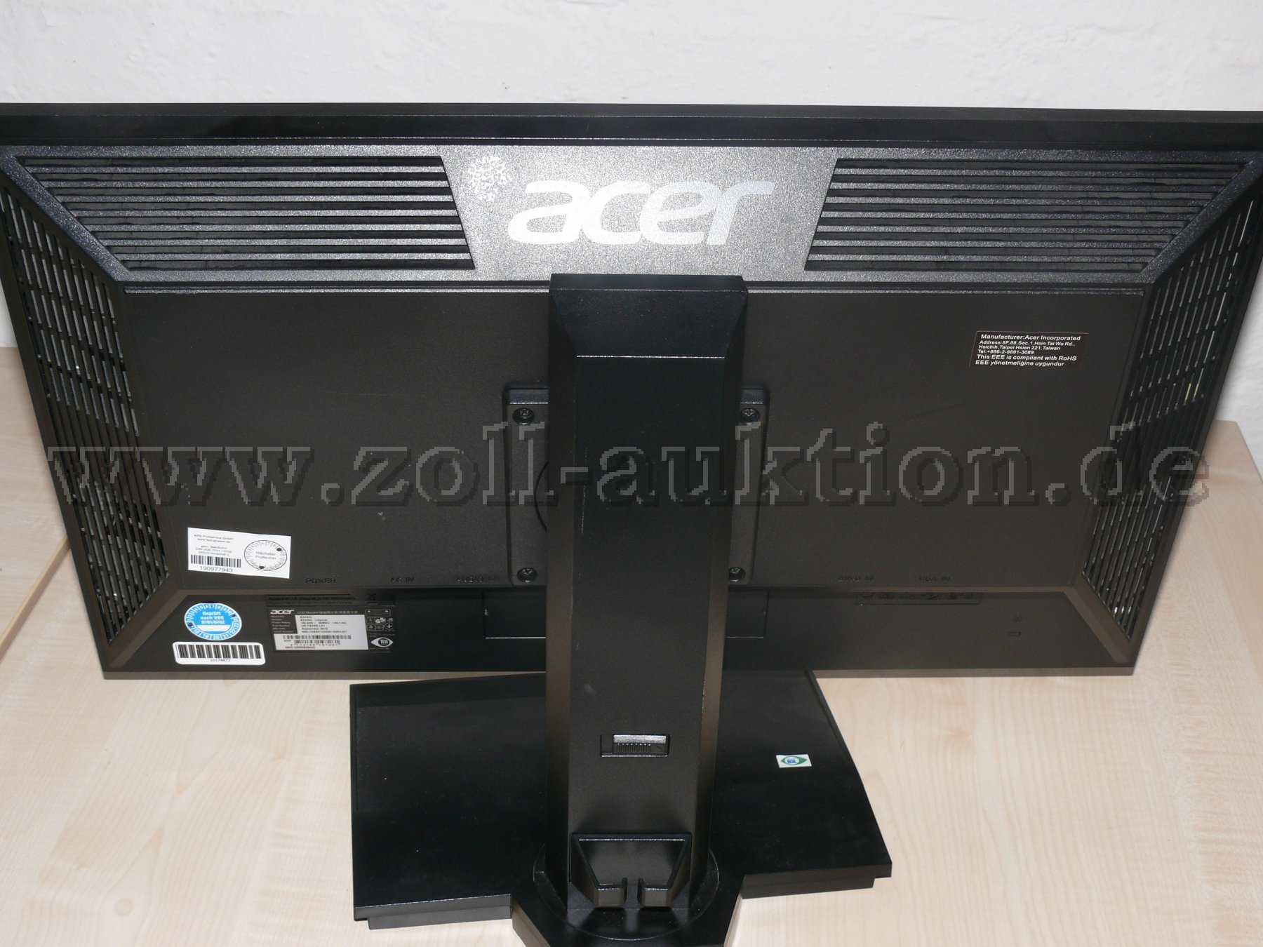 Ansicht des Acer B243HL von hinten