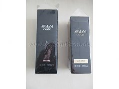 Armani Code Verpackungen Vorderseite