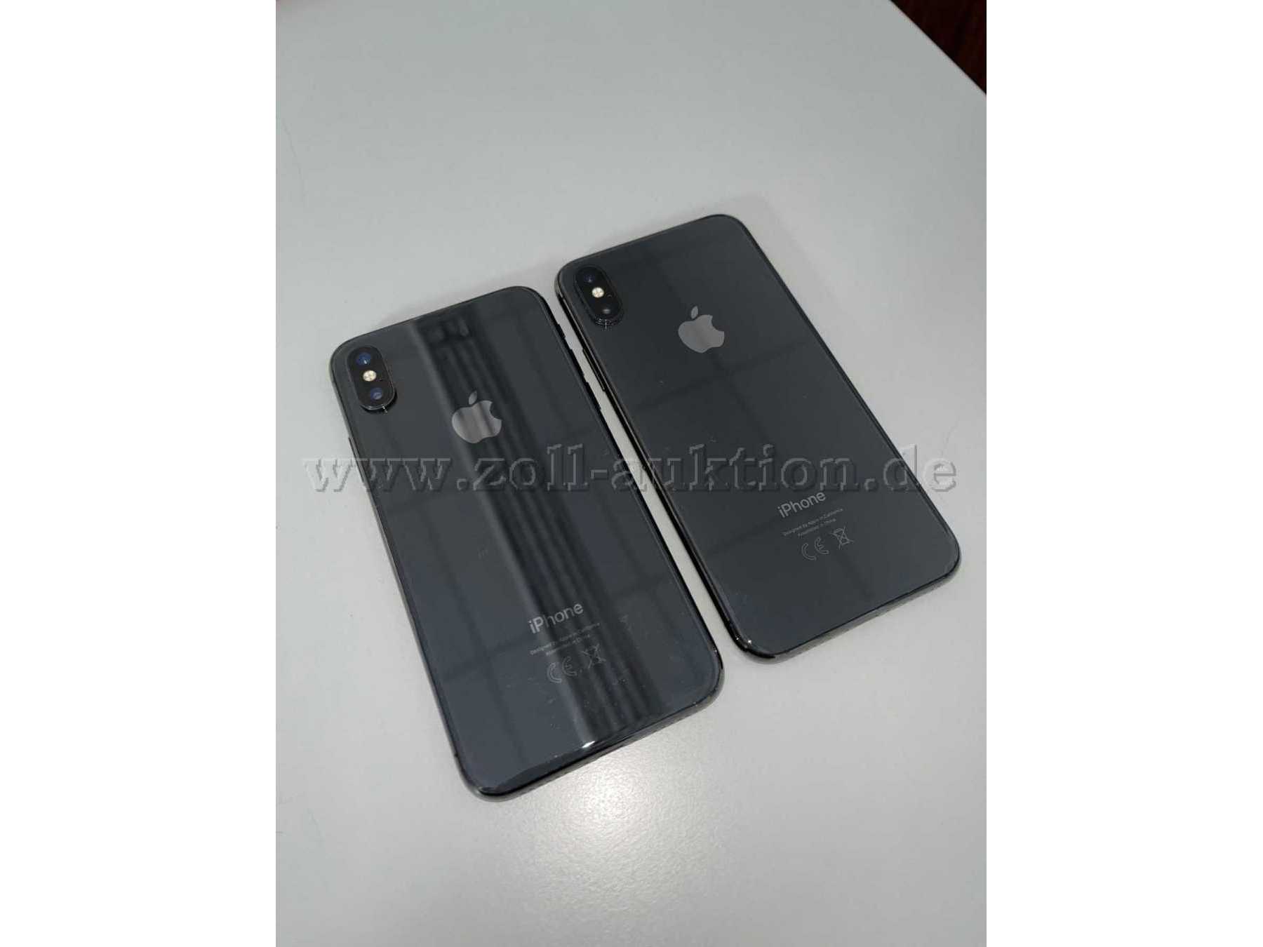 2x iPhone X 256GB Schwarz Rückseite