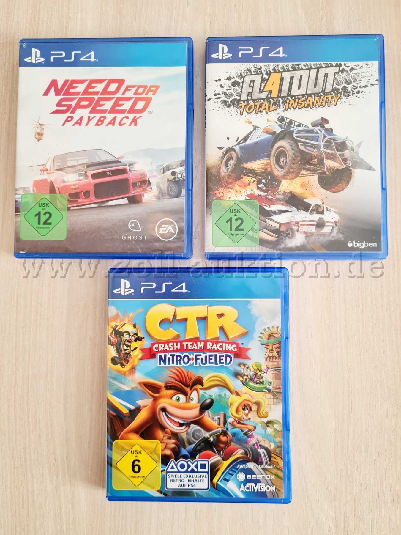 3 Spiele für Playstation 4