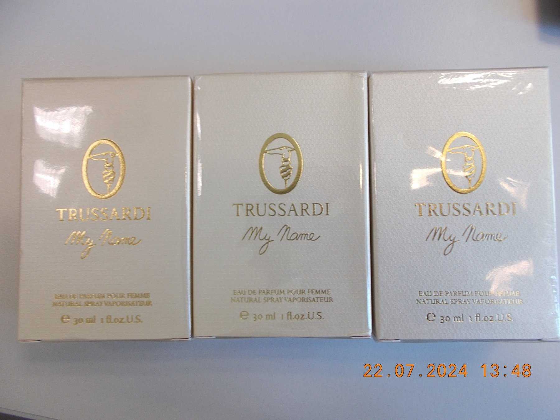 3x Trussardi My Name Eau de Parfum 30 ml