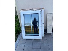 Fenster ausgebaut - Vorderansicht