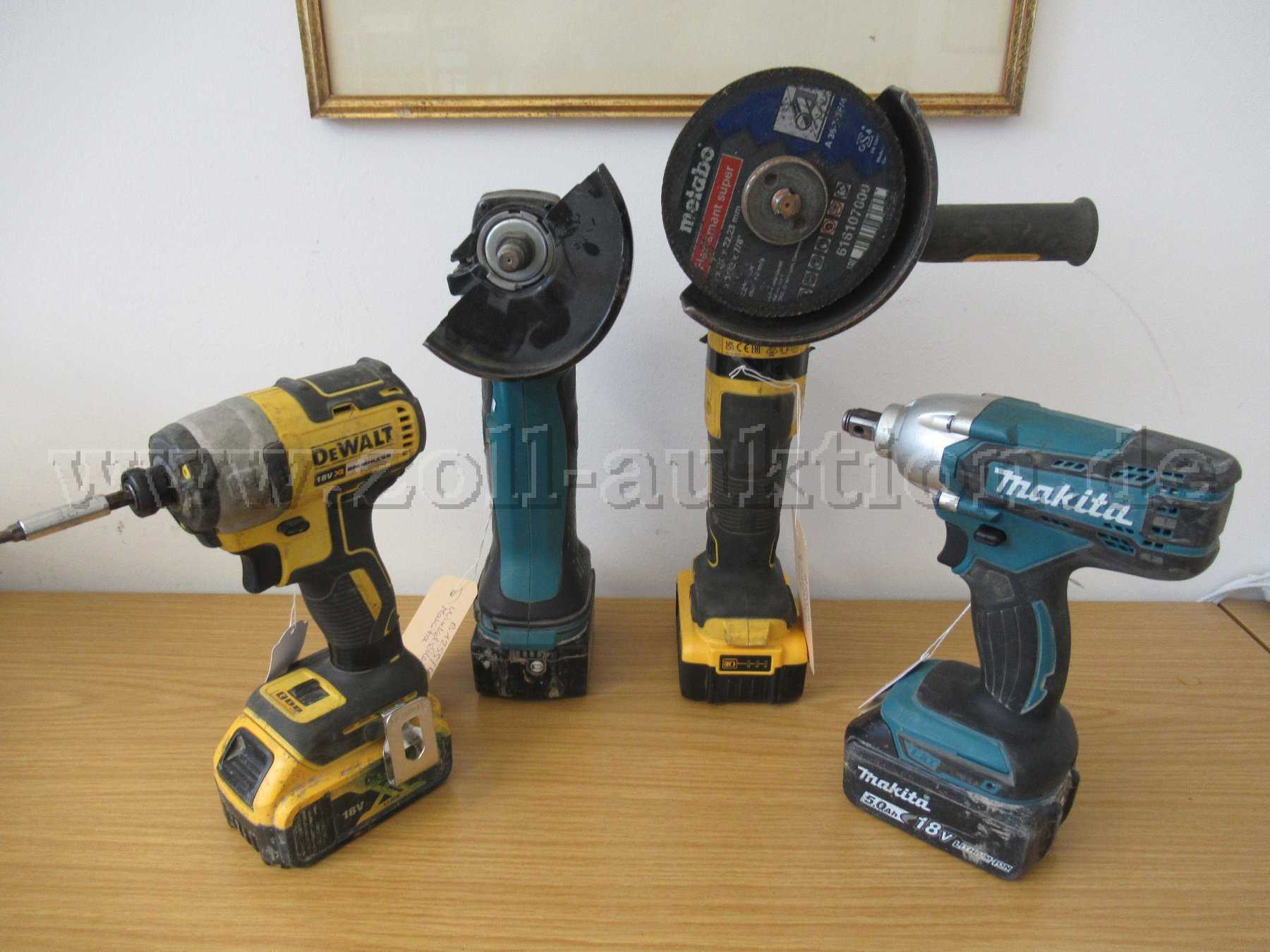 4 Handwerkzeuge DeWalt,Makita, u.a., gebraucht