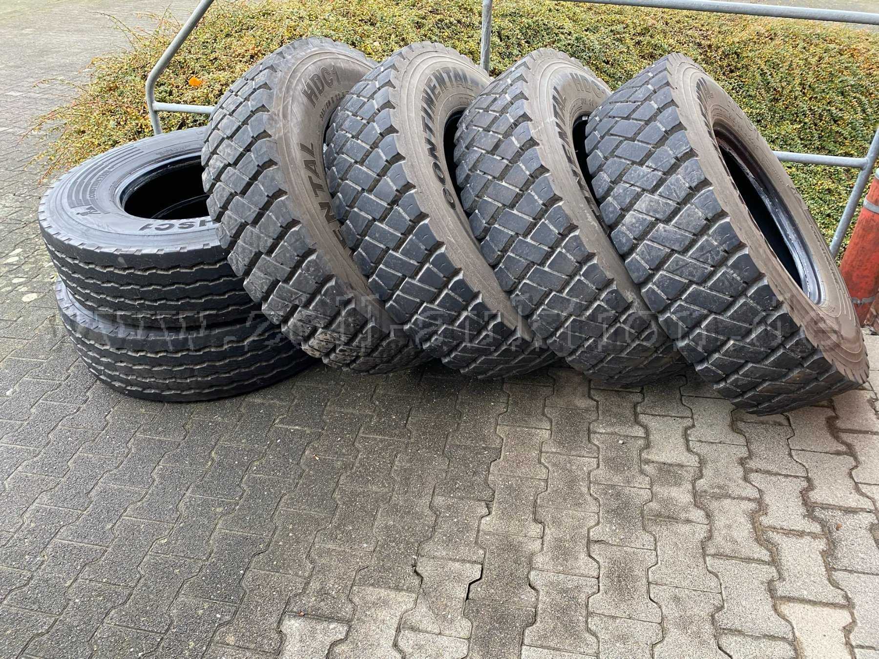 6 Gebrauchte LKW-Reifen 315/80 R22,5 Continental