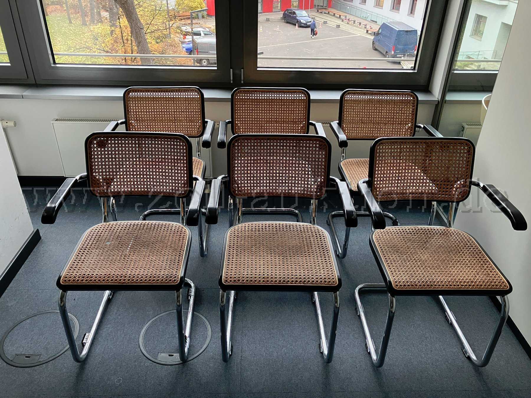 6 THONET S64 V Freischwinger Stühle